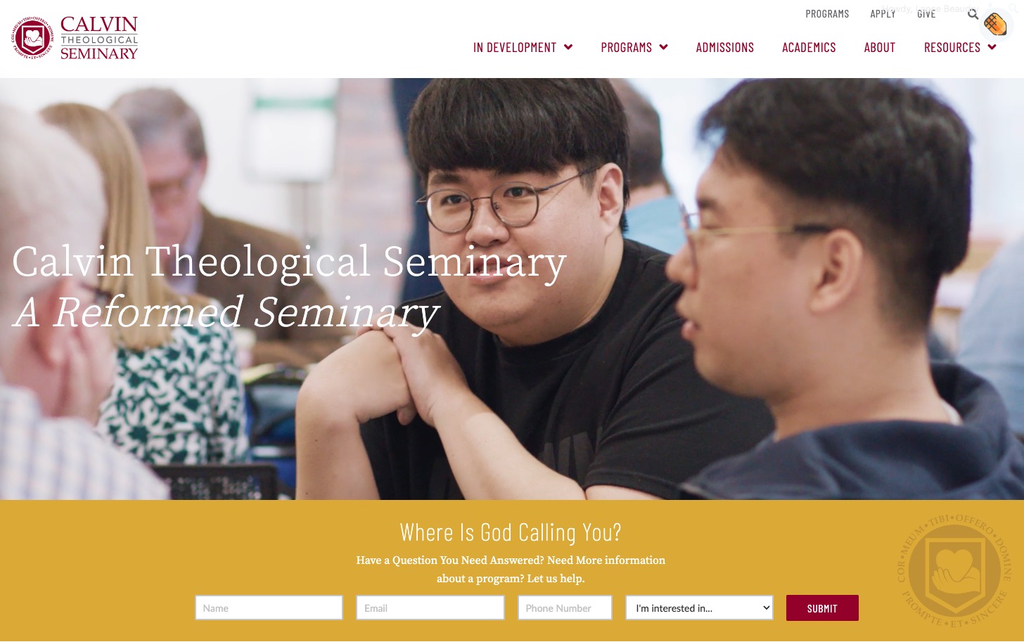 Calvin Theological Seminary A Reformed Seminary